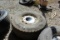 USED 425/65R22.5 TIRE MOUNTED ON ALUM RIM