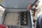 ELECTRICAL BOX W/ (4) 15 AMP BREAKER, (1) 30 AMP DISCONNECT