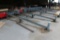 3 STR 6 FT 2 IN X 16 FT DECLINE DECK W/ DEAD ROLLS, FIXED STOPS