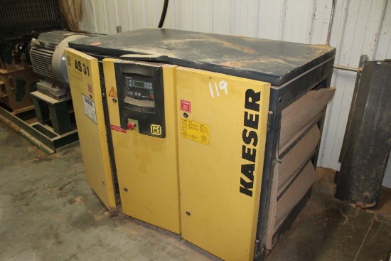 1999 KAESER AS31 AIR COMPRESSOR 25 HP SN 1070 - NOT RUNNING