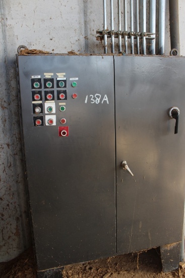 ELECTRICAL CTRL CABINET W/ 400 AMP DISCONNECT, SIZE 5 SQ D STARTER / SOFT START, (2) SIZE 2 AND (3)