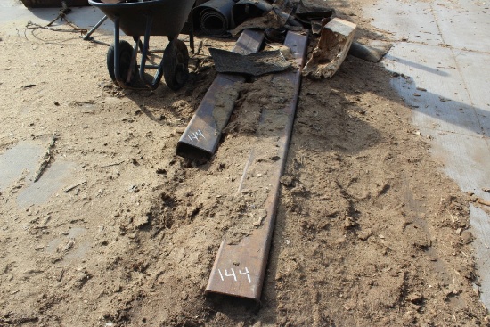 2 PC 4 IN X 8 IN X 10 FT X 1/2 IN WALL TUBE STEEL