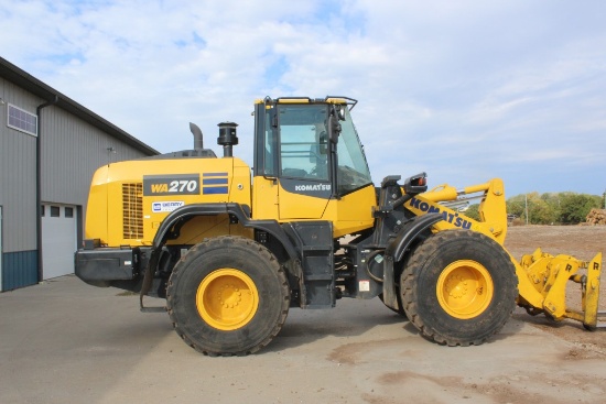 2021 KOMATSU WA270-8 WHEEL LOADER, 2998 HRS SN 84816 VIN KMTWA136KLA084816 W/ ROCKLAND RHC2 QUICK AT
