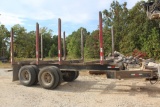 DBL BUNK PUP LOG TRAILER W/ RIDEWELL SUSPENSIONS