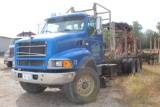 1997 FORD LOG TRUCK W/ CAT ENGINE, 13 SPEED TRANS, 26176 ENGINE HRS, 707417 MILES, VIN 1FDZ596M4WVA4