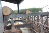 6 FT 8 IN X 17 FT 2-STR LOG DECK W/ STOP & LOADER, HYD DR