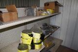 (7) NEW NYLON TIEDOWN STRAPS & ALL REMAINING CONTENTS ON SHELF