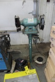 BENCH GRINDER ON PEDESTAL