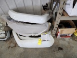 (4) WHITE JEEP POCKET STYLE FENDER FLARES