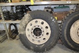 NEW HANKOOK 11R24.5 TIRE MOUNTED ON ALUM RIM