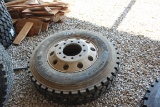 NEW HANKOOK 11R24.5 TIRE MOUNTED ON ALUM RIM