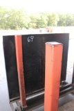 STEEL LUMBER CART, 2 SECTIONS, 46 IN WIDE PACKS
