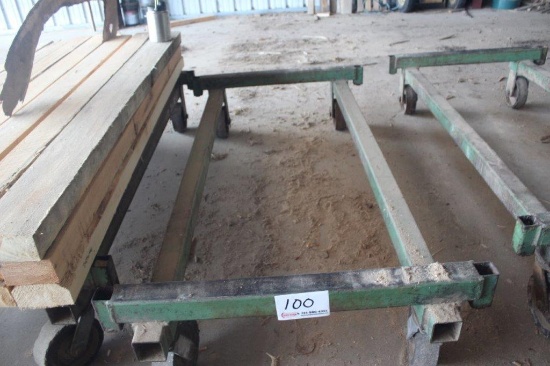 42in x 7ft 3in Steel Lumber Cart