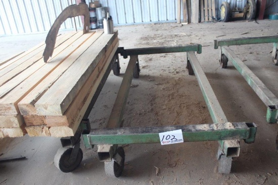 42in x 7ft 3in Steel Lumber Cart