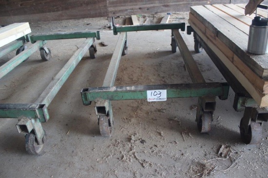 42in x 7ft 3in Steel Lumber Cart