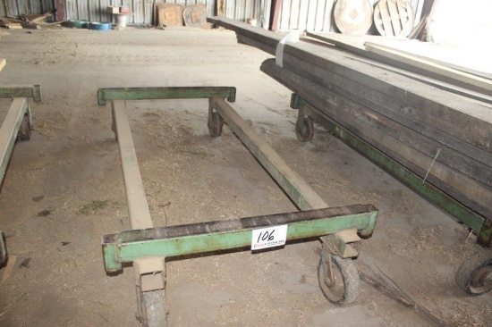 42in x 7ft 3in Steel Lumber Cart