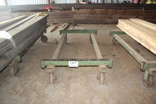 42in x 7ft 3in Steel Lumber Cart