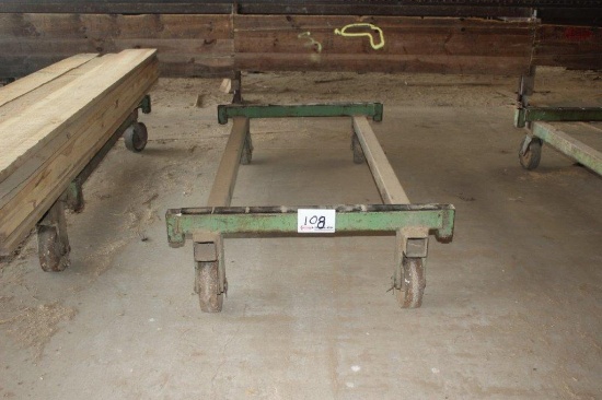 42in x 7ft 3in Steel Lumber Cart