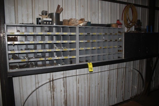 Metal Bolts Bin & Contents