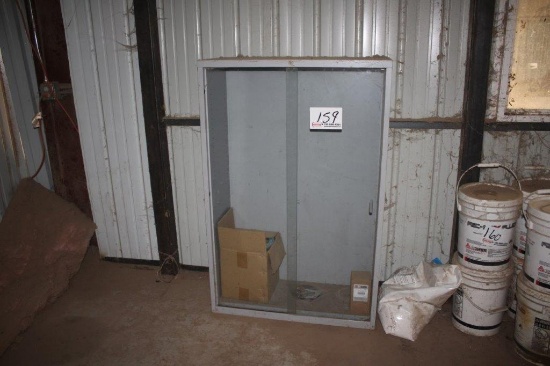 (2) 24in x 55in Cabinets w/ Glass - lockable fronts