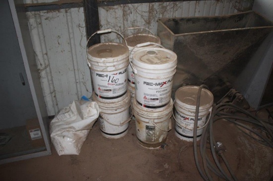 (7) 5 Gal Buckets FSC-800 Rotary Screw Compressor, oil-buckets appear to be sealed