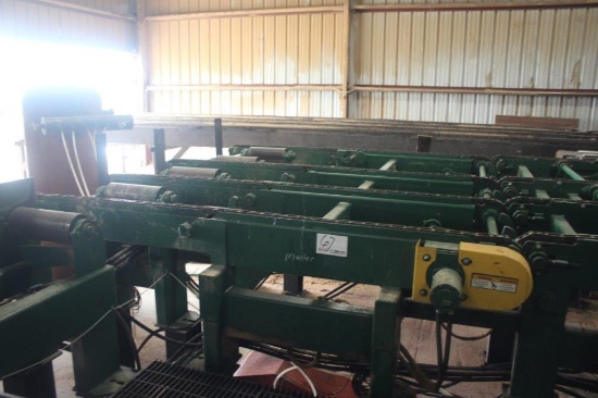 4 Strand 10ft x 9ft 8in Return Transfer Deck w/ Stops, Hyd Dr