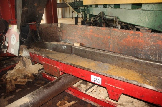 Mellott Vibrating Conveyor 24in w x 30ft x 7.5in deep w/ Dust Screen, Drive & Transition