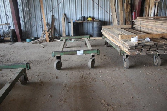 42in x 7ft 3in Steel Lumber Cart