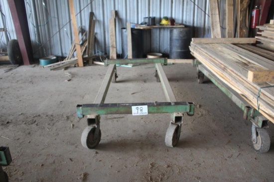 42in x 7ft 3in Steel Lumber Cart