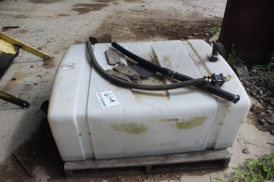 Plastic Tank and a 250 Gal Fuel Tank