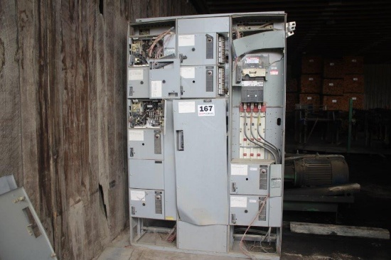 GE 1200 Amp MCC w/400 Amp Breaker Disconnect, (Unit has Damage)