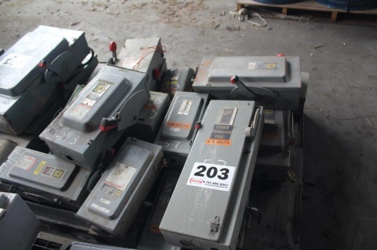 Pallet w/(20) 100 Amp Disconnects