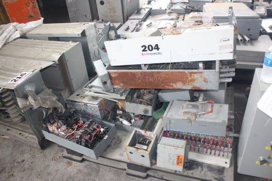 Pallet w/Motor Starters & Other Electrical Components
