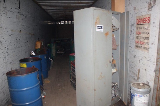 Steel Cabinet & Contents