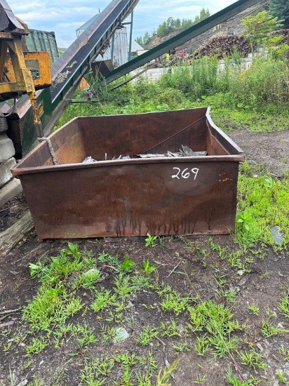 6ft x 6ft x 28in Deep Steel Wood Waste Container