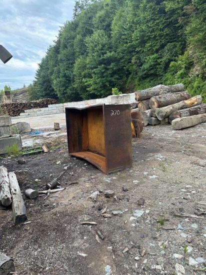 6ft x 6ft x 28in Deep Steel Wood Waste Container