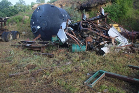 Scrap Steel Lot - Does Not Include Wheel Loader