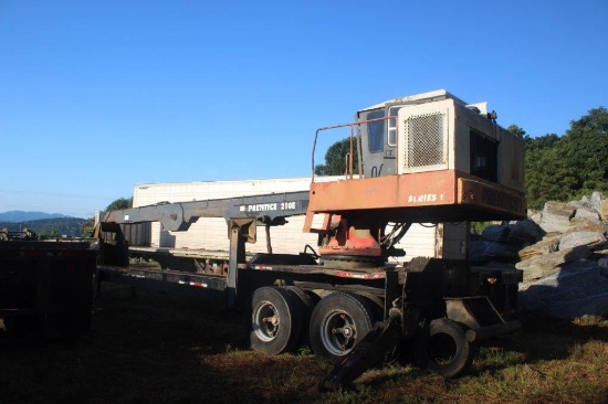 Prentice 210E Trailer Mounted Knuckleboom, 1300 Hrs, (Boom Cyl Missing) Cummins Engine (Missing Comp