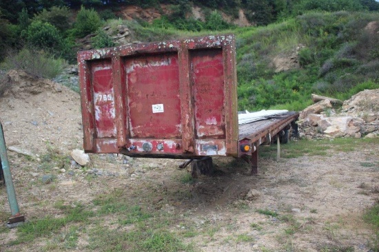 45ft Flatbed Steel Trailer, Not Road Worthy, No Title