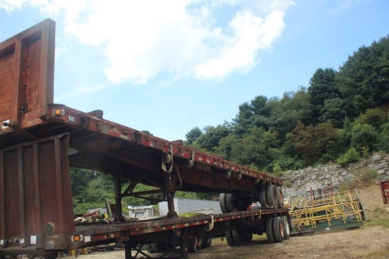 45ft Flatbed Steel Trailer, Not Road Worthy, No Title