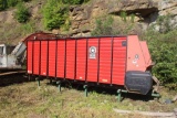 Meyer Forage Wagon Box Model 4620 Mounted on Stationary Steel Supports, Electric Gear Drive, but can