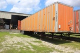 1993 53ft Wabash Van Trailer Unknown VIN, No Title, Does Not Sell w/Contents