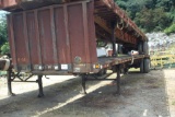 45ft Steel Flatbed Trailer for Scrap, Frame Rotted Through