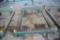 Approx 6ft x 4ft Wide Steel Lumber Cart