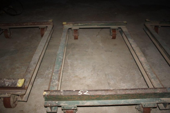 Approx 6ft x 4ft Wide Steel Lumber Cart