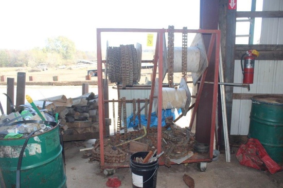 Rollaway Steel Rack w/ Various Pitch Roller