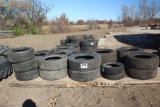 All Tires on Wood Mat