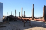 1987 Transcraft 45ft Steel Flatbed Trailer w/ 6 Log Bunks VIN #ITT-F4520-2-H1029244