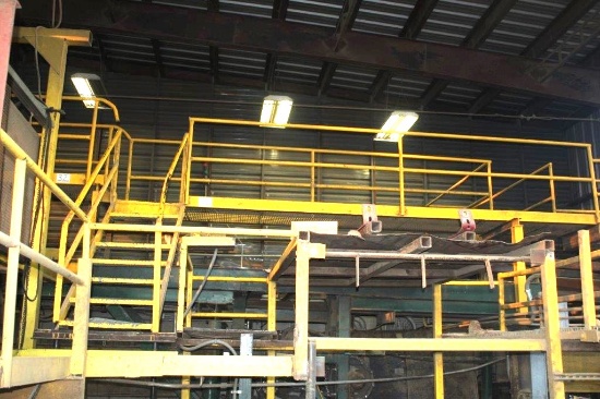 Remaining Catwalk & Steps in Shavings Mill Building, (1) 3ft x 24ft Section w/ 7 Steps, (1) 3ft x 24