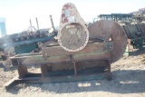 60in Inserted Tooth Cut Off Saw Mounted on Traveling Carriage, No Motor